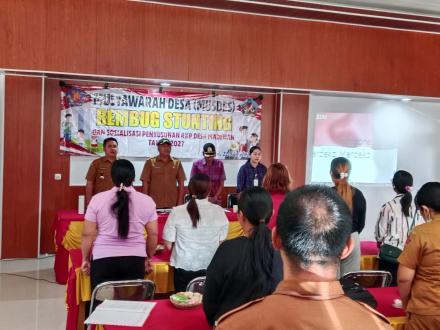 Musyawarah Desa (Musdes) Rembug Stunting dan Sosialisasi Rencana Kerja Pemerintah (RKP) Desa T.2027